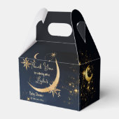 私たちは月の星空の夜のベビーシャワー上にいる フェイバーボックス (正面サイド)