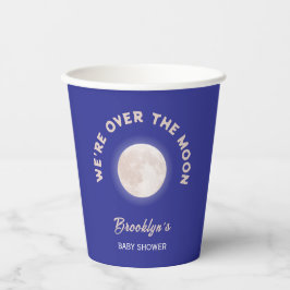 私たちは月の赤ちゃんシャワーおもしろいを越えて男女兼用 紙コップ