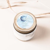 私たちは月面の男の子の赤ん坊のシャワーの上にいる ラウンドシール