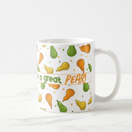 私たちは梨の素晴らしバレンタイン名前をカスタムするを作る コーヒーマグカップ (右)