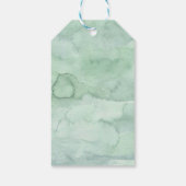 私たちは森の屋外の結婚式でデートを保存 ギフトタグ (裏面)