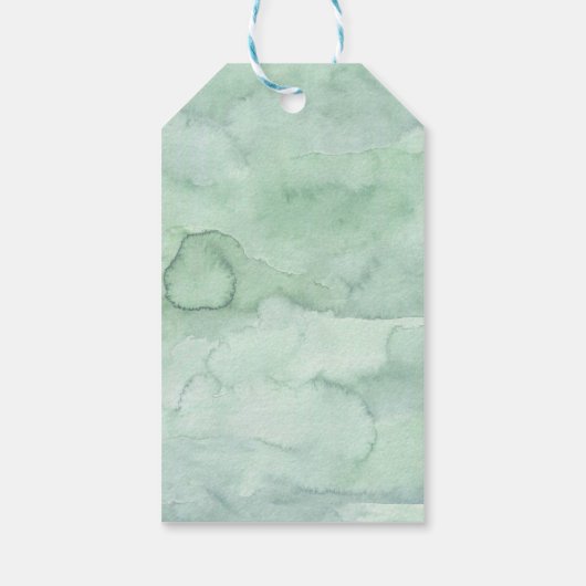 私たちは森の屋外の結婚式でデートを保存 ギフトタグ (裏面)