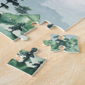 私たちは森の屋外の結婚式でデートを保存 ジグソーパズル (側面)