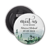 私たちは森の屋外の結婚式でデートを保存 栓抜き (正面)