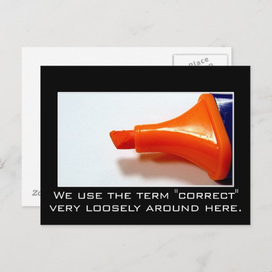 私たちは正しいことをする心配はない ポストカード (正面/裏面)