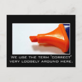 私たちは正しいことをする心配はない ポストカード (正面)