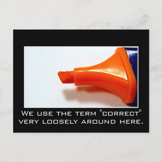 私たちは正しいことをする心配はない ポストカード (正面)