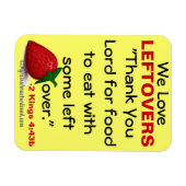 私たちは残りのバイブル引用文が大好き マグネット (横)