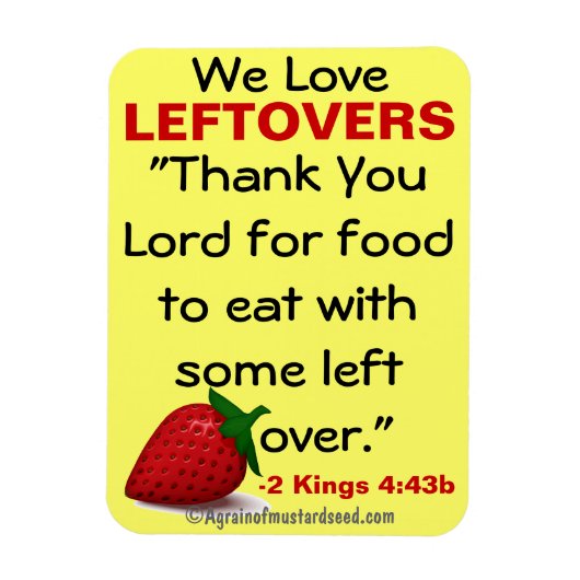 私たちは残りのバイブル引用文が大好き マグネット (縦)