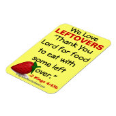 私たちは残りのバイブル引用文が大好き マグネット (左側)