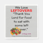 私たちは残りのバイブル引用文磁石が大好き スタンダードランチョンナプキン (正面)