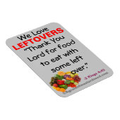 私たちは残りのバイブル引用文磁石が大好き マグネット (右側)