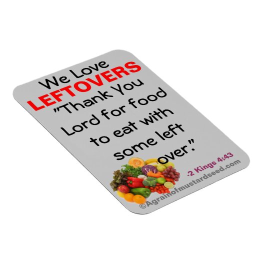 私たちは残りのバイブル引用文磁石が大好き マグネット (右側)