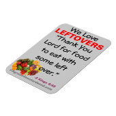 私たちは残りのバイブル引用文磁石が大好き マグネット (左側)