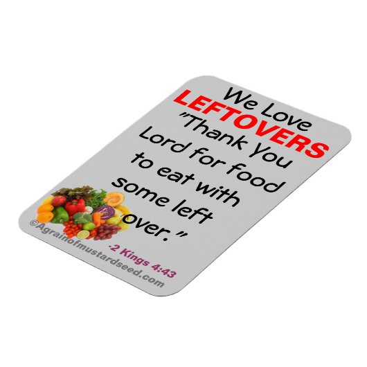 私たちは残りのバイブル引用文磁石が大好き マグネット (左側)