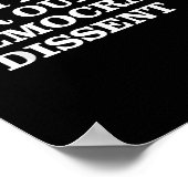 私たちは民主主義への恐怖を持ってソト市長反対する ポスター (角)