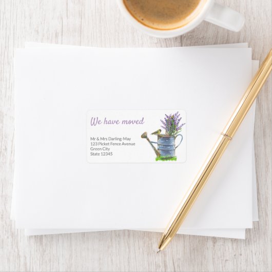 私たちは水やり素朴缶差出人住所を移動 ラベル (インサイチュ)