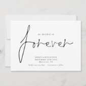 私たちは永久にQRコード日付を保存することに決めた セーブザデート (正面)