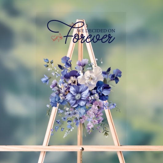 私たちは永遠にアクリル引用文のサインを決めた アクリルサイン (ニュートラル)