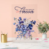 私たちは永遠にアクリル引用文のサインを決めた アクリルサイン (ウェディング)