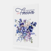 私たちは永遠にアクリル引用文のサインを決めた アクリルサイン (傾斜)