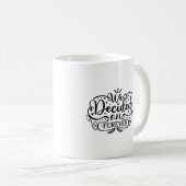 私たちは永遠にタイポグラフィマグを決めた コーヒーマグカップ (正面右)