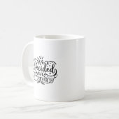 私たちは永遠にタイポグラフィマグを決めた コーヒーマグカップ (正面左)