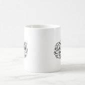私たちは永遠にタイポグラフィマグを決めた コーヒーマグカップ (中央)
