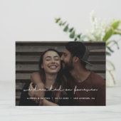 私たちは永遠にミニマルなモダン写真を選んだ 案内状 (スタンド正面)