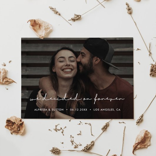 私たちは永遠にミニマルなモダン写真を選んだ 案内状