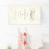 私たちは永遠に決めた!エレガント、結婚のバナー 横断幕 (インサイチュ)