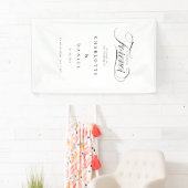 私たちは永遠に決めた！エレガント、結婚のバナー 横断幕 (インサイチュ)