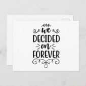 私たちは永遠に決めた ポストカード (正面/裏面)