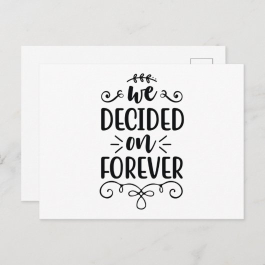 私たちは永遠に決めた ポストカード (正面/裏面)