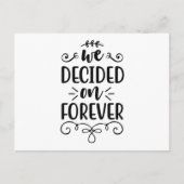 私たちは永遠に決めた ポストカード (正面)