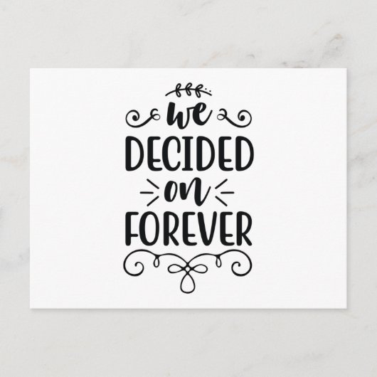 私たちは永遠に決めた ポストカード (正面)