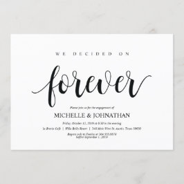私たちは永遠に決めた、婚約パーティ招待状 招待状