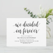 私たちは永遠に決めた、婚約パーティ招待状 招待状 (スタンド正面)