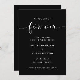 私たちは永遠に白黒エレガントを決めた セーブザデート