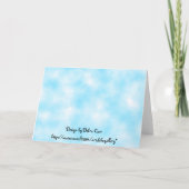 私たちは決して一人でグリーティングカードを持たない カード (裏面)