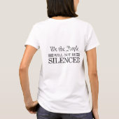 私たちは沈黙しない Tシャツ (裏面)