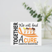 私たちは治癒白血病を発見する ポストカード (スタンド正面)