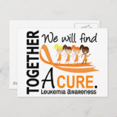 私たちは治癒白血病を発見する ポストカード (正面/裏面)