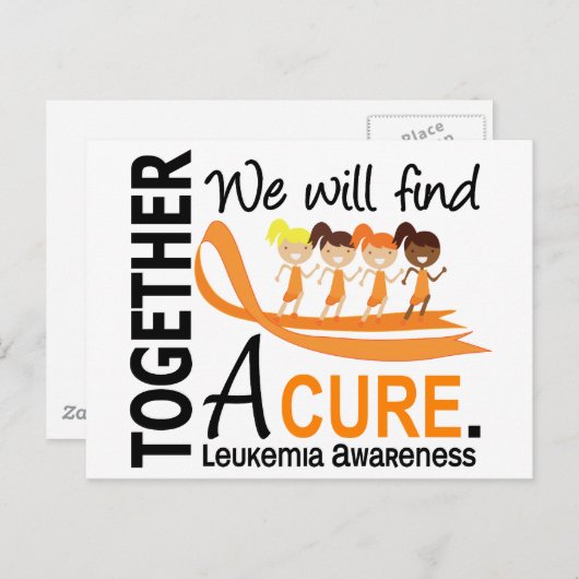 私たちは治癒白血病を発見する ポストカード (正面/裏面)