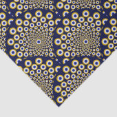 私たちは海軍と金ゴールドアールデコ工芸品を見ている 薄葉紙 (詳細)