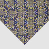 私たちは海軍と金ゴールドアールデコ工芸品を見ている 薄葉紙 (詳細)