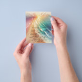 私たちは海辺の水彩画のような夏の太陽に満ちた チラシ (手)