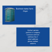 私たちは清潔でレンタルポータブルトイレ黄色い標識 名刺 (正面/裏面)