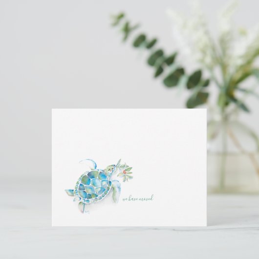 私たちは熱帯ウミガメのクリスマスを移動した シーズンポストカード (スタンド正面)