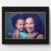 私たちは父を愛するパパフォトドーターパーソナライズ フォトプラーク (正面)